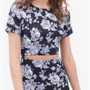 MINI DRESS FLORAL WITH CUTOUT